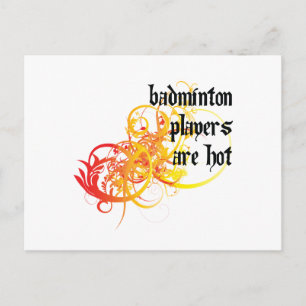 Badminton-spelare är Hett Vykort