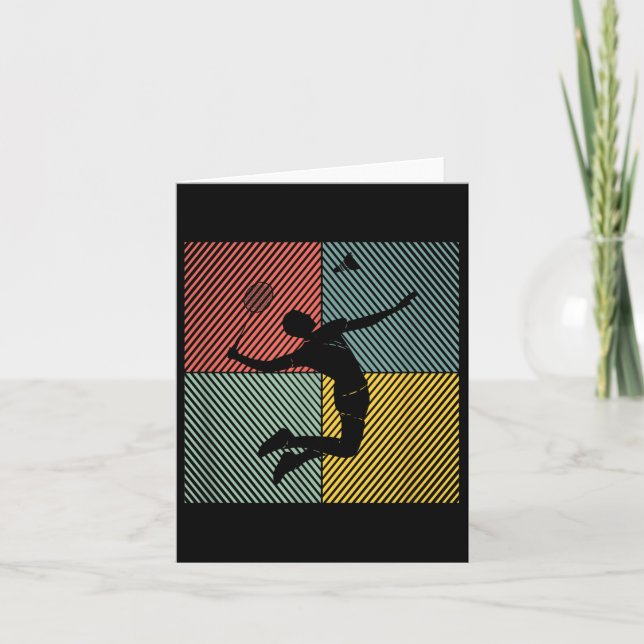 Badminton-spelare Game Shuttle Badminton  Kort (Framsida)