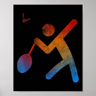 Badminton-spelare Mästare T-Shirt Spela Present Ra Poster