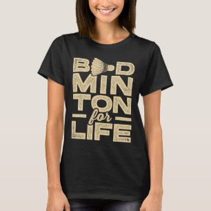 Badminton-spelaren Shuttle Kor T Shirt