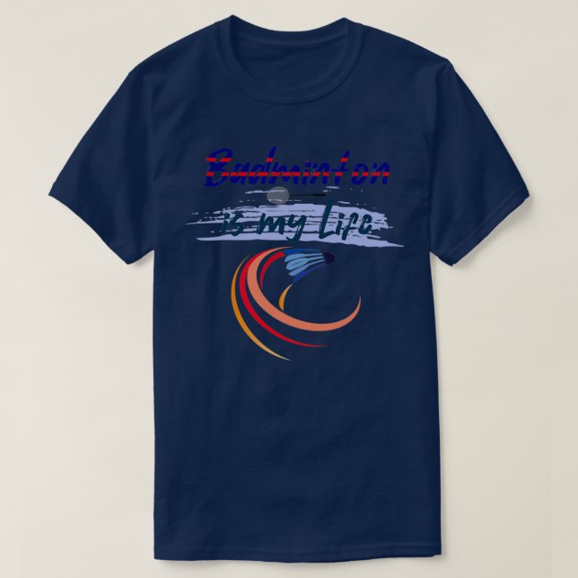 Badminton Sport Badminton Gift Idea T Shirt (Design framsida)