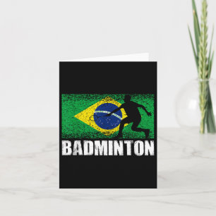 Badminton Sport, Retro Brasiliens flagga, Brasilia Kort