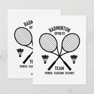 Badminton Sportlag Julkort