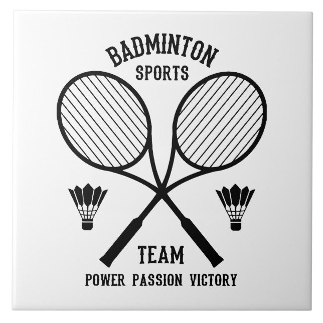 Badminton Sportlag Kakelplatta (Framsidan)