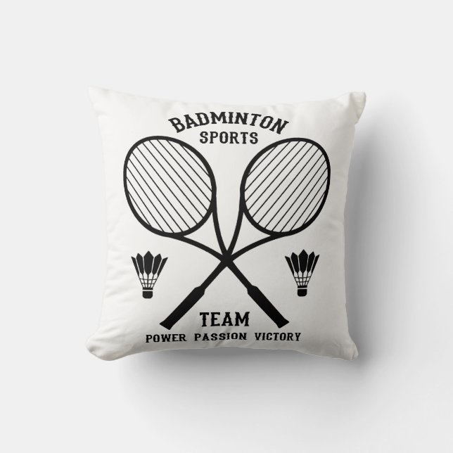 Badminton Sportlag Kudde (Framsida)