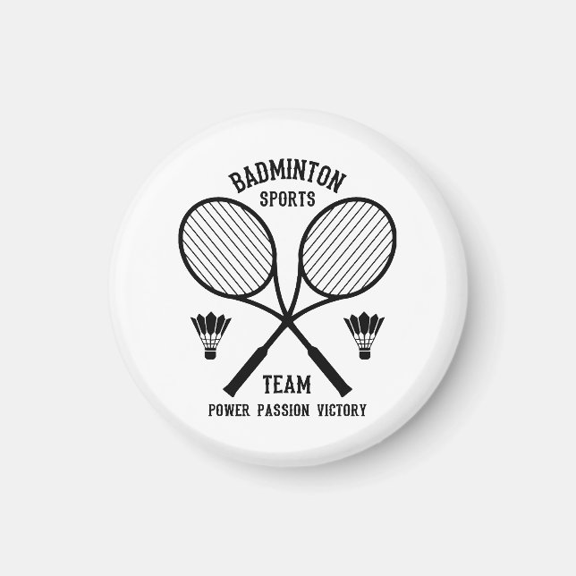 Badminton Sportlag Magnet (Framsidan)