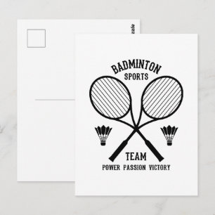 Badminton Sportlag Vykort