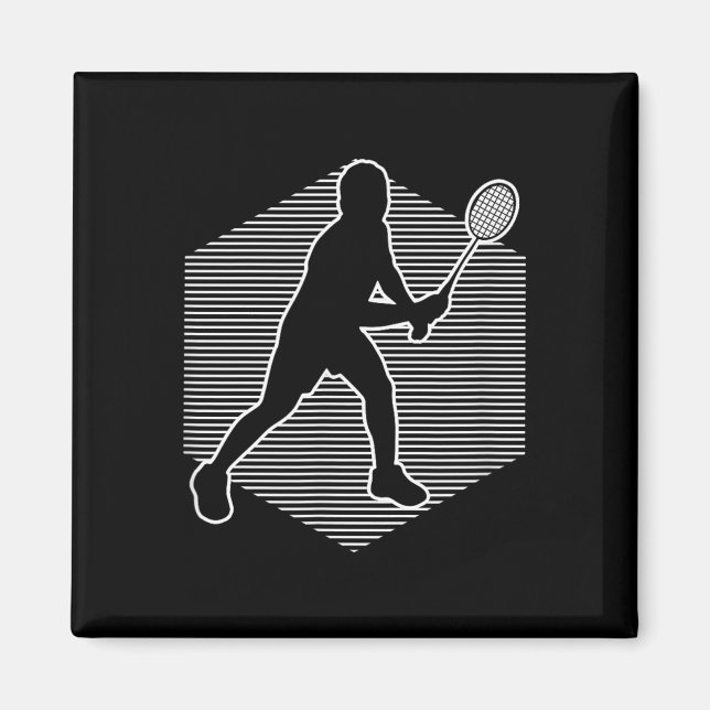 Badminton Squash Kvinnor Shuttle Män  Magnet (Framsidan)