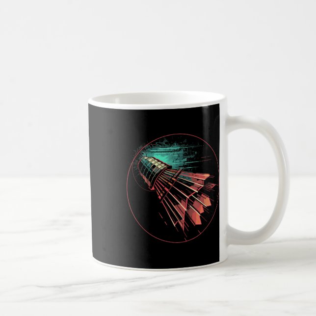 Badminton Steampunk Shuttle Player Kaffemugg (Höger)