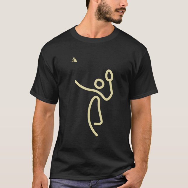 Badminton Sticks - Shuttlecock Gift Idea T Shirt (Framsida)