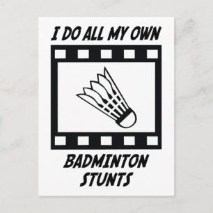 Badminton Stunts Vykort