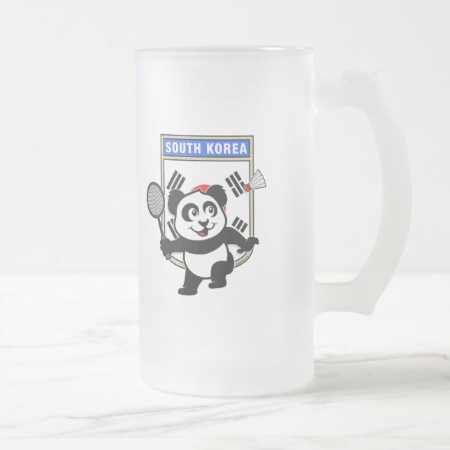 Badminton Sydkorea Panda Frostat Ölglas (Höger)