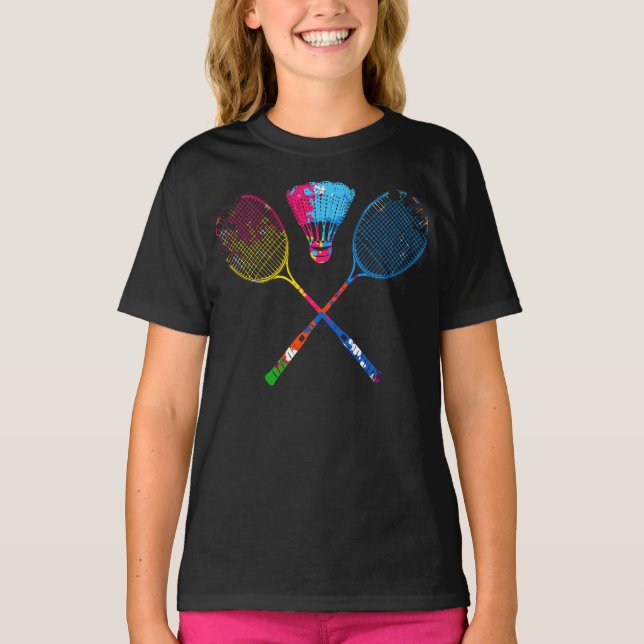 Badminton T Shirt (Framsida)