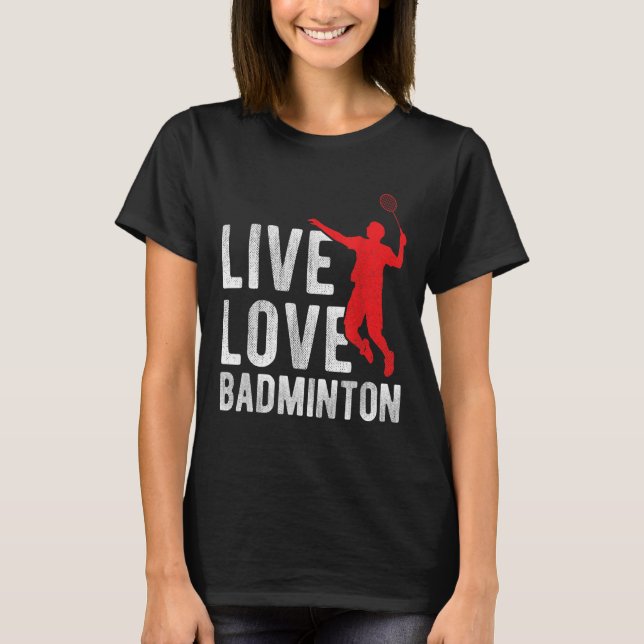 Badminton  t shirt (Framsida)