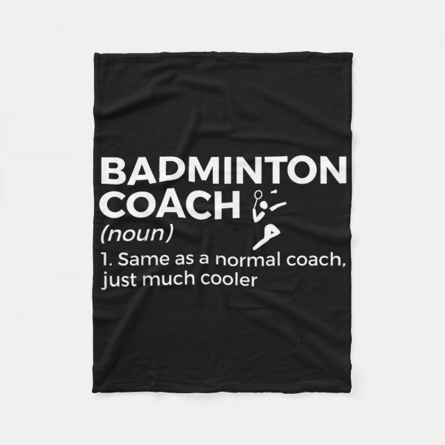 Badminton tränare Definition Rollig Badminton  Fleecefilt (Framsidan)
