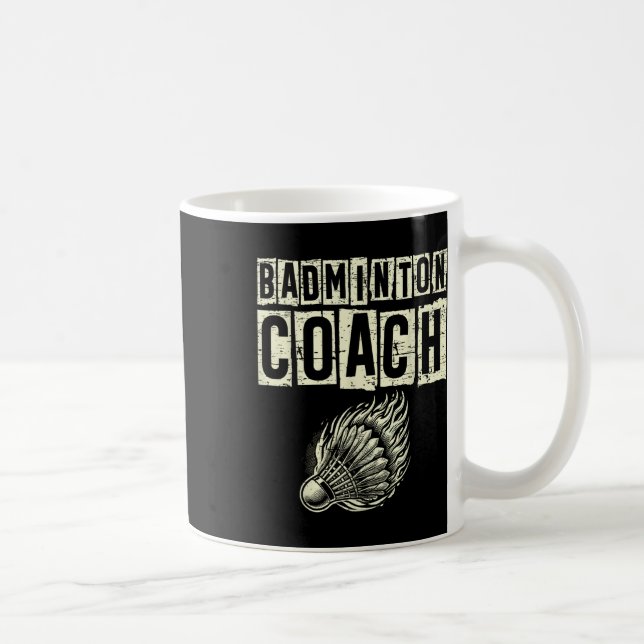 Badminton tränare Shuttle Racket Kaffemugg (Höger)