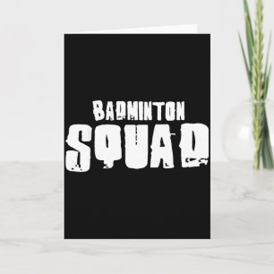 Badminton-trupp för badmintonspelare  kort