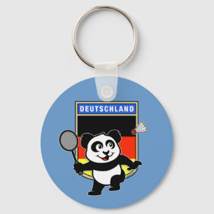 Badminton Tysklandare Panda Nyckelring