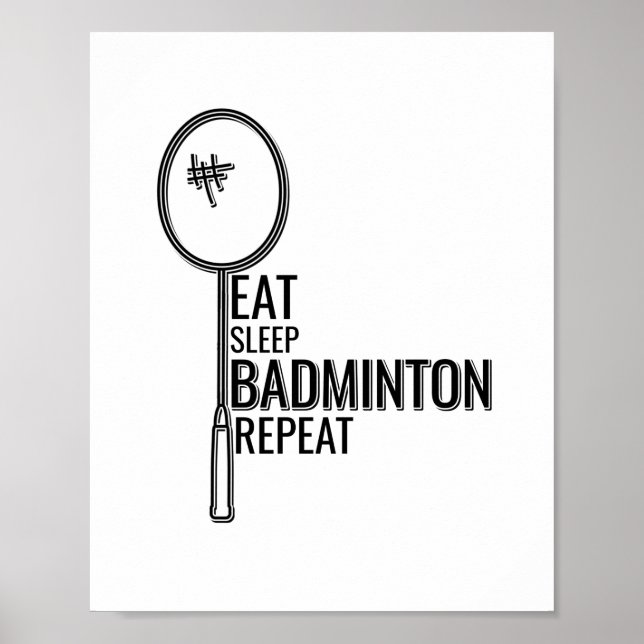 Badminton - Upprepa viloläget Poster (Framsidan)