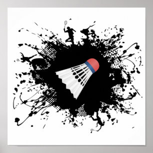 Badminton Urban Stil Poster