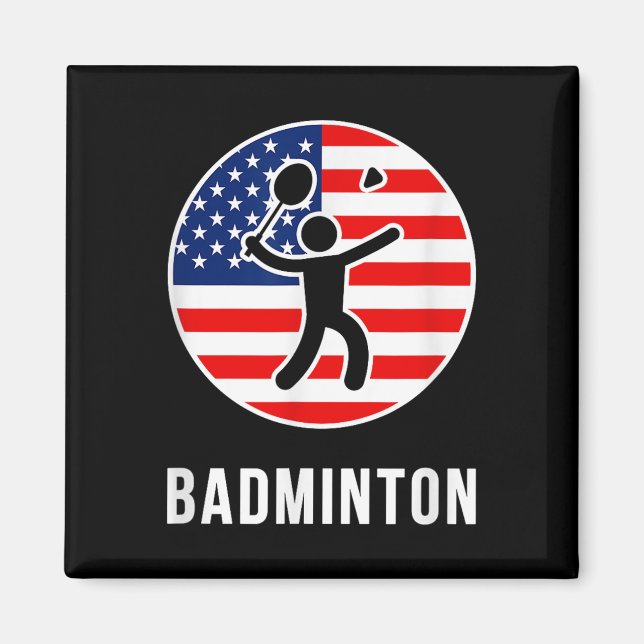 Badminton Usa  Magnet (Framsidan)
