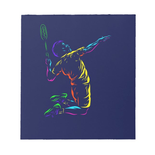Badminton-utslag Anteckningsblock (Framsida)