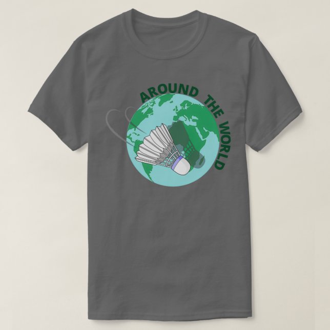 Badminton Värld runt T 1 T Shirt (Design framsida)