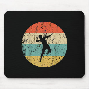 Badminton Vintage Retro Badmintonspelare Musmatta