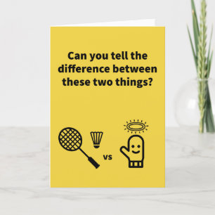 Badminton vs Väl Mittens Julkort Kort
