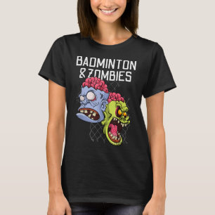 Badminton Zombies Roligt Sportspel Racketskolb T Shirt