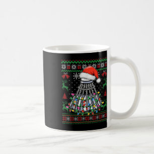 Badmintonälskare jul skyttel Santa hatt rolig  Kaffemugg