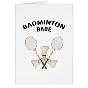 BadmintonBabe Hälsningskort
