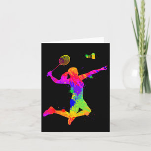 Badmintonboll, badmintonspelare, flickor, kvinnor, kort