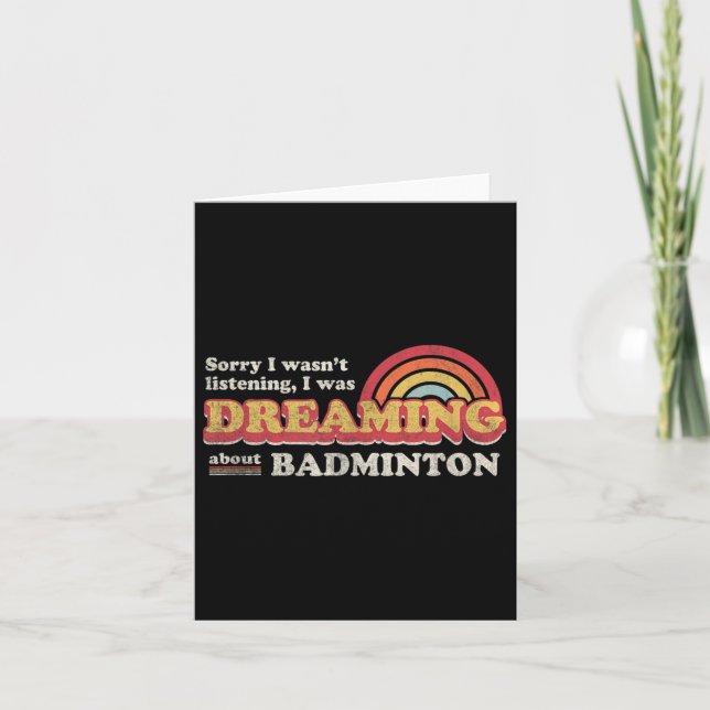 Badmintondesign, Wasnt Listning, Dreaming Om Kort (Framsida)