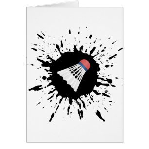 Badmintonexplosion Hälsningskort