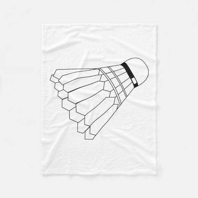 Badmintonfjäder Fleecefilt (Framsidan)