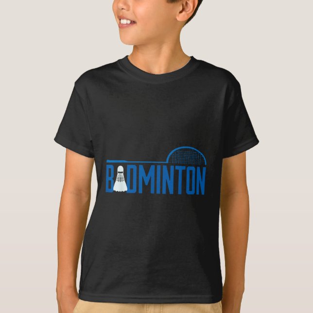 Badmintonfjäder för badmintonspelare män  t shirt (Framsida)