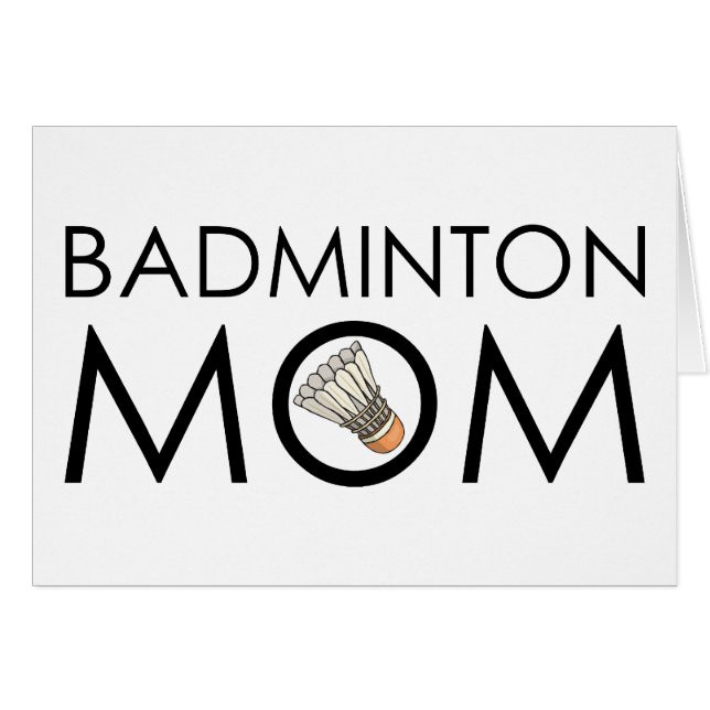 Badmintonmamma Hälsningskort (Framsidan Horizontal)