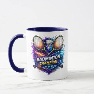 Badmintonmästare Färgrik Kombinations Kaffe kopp