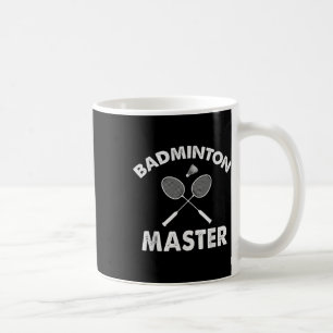 Badmintonmästare Rolig Badmintonspelare Shuttle Ra Kaffemugg