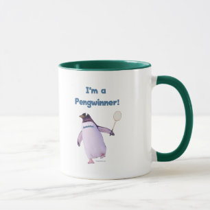 Badmintonpingvin Mugg