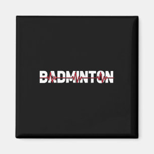 Badmintonplan Racket - Rackethjärt Ekg Magnet