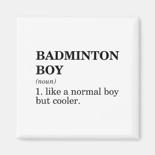 Badmintonpojke Substantiv Definition Badmintonboll Magnet