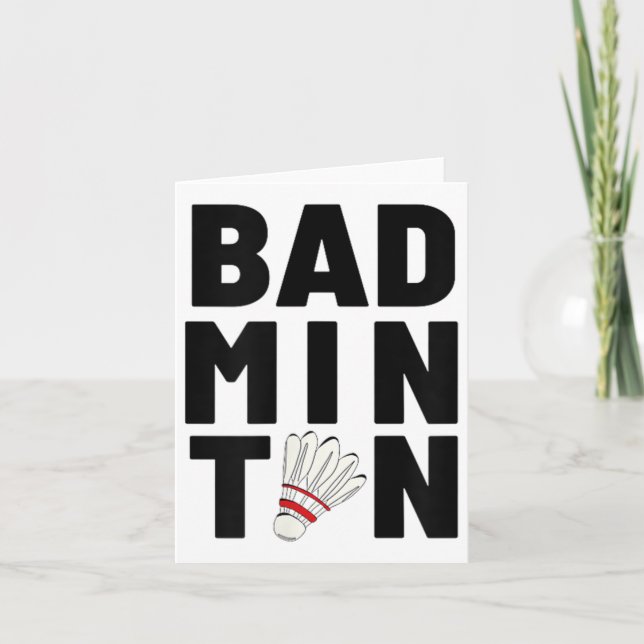 Badmintonprojektil Kort (Framsida)
