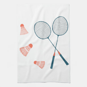 Badmintonracquet & birdy kökshandduk