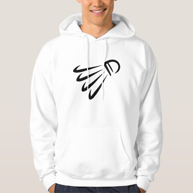 Badmintonshuttlecock Sweatshirt Med Luva (Framsida)