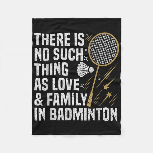 Badmintonspel Sånt här Badmintonspelare Fleecefilt (Framsidan)