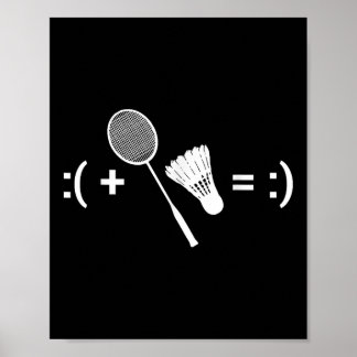 Badmintonspel Shuttle Sport Badminton Poster