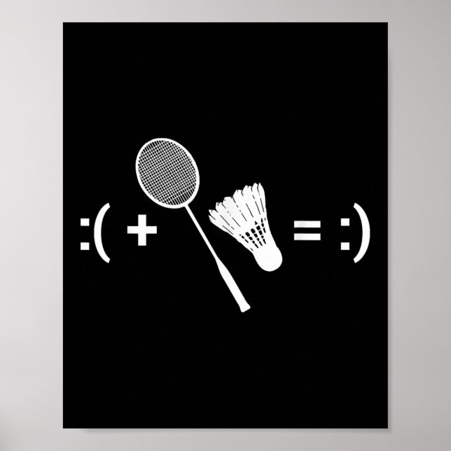 Badmintonspel Shuttle Sport Badminton  Poster (Framsidan)