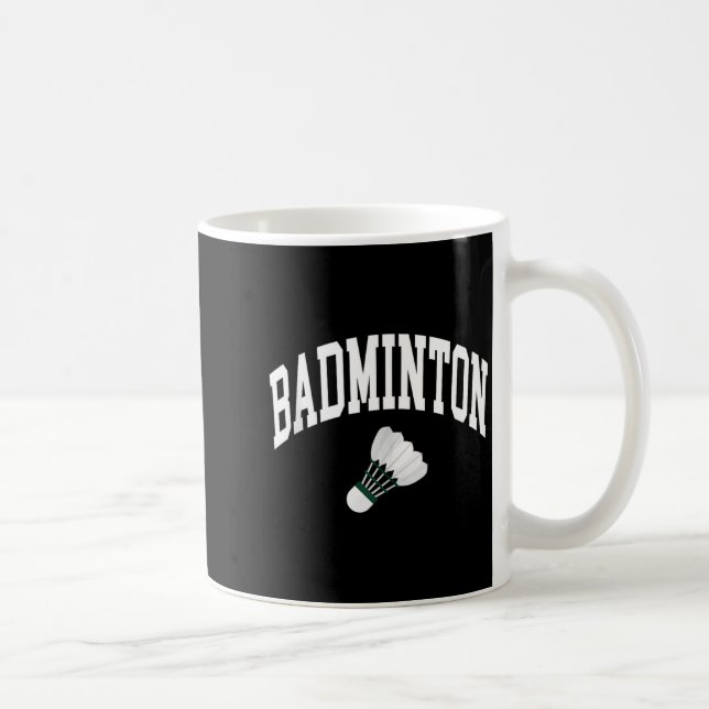Badmintonspelare Badminton Grafik Tank Topp  Kaffemugg (Höger)